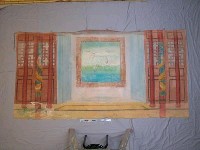 藏品(傀儡戲戲棚道具—布幕)的圖片